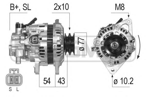 Gerador MD306834 Mitsubishi