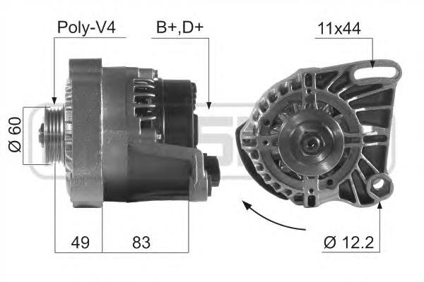 MAN798 Magneti Marelli Gerador