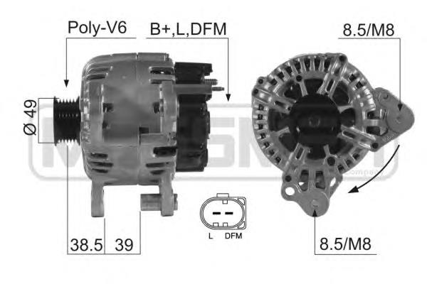 Gerador 0124325128 VAG