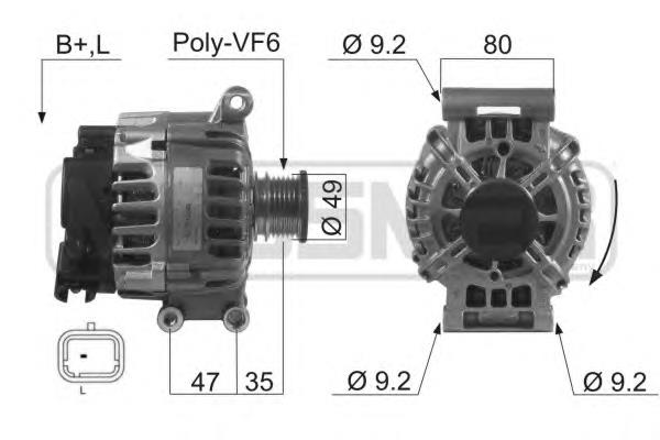 Gerador Peugeot/Citroen 5705CZ preço, a partir de 185,96 USD