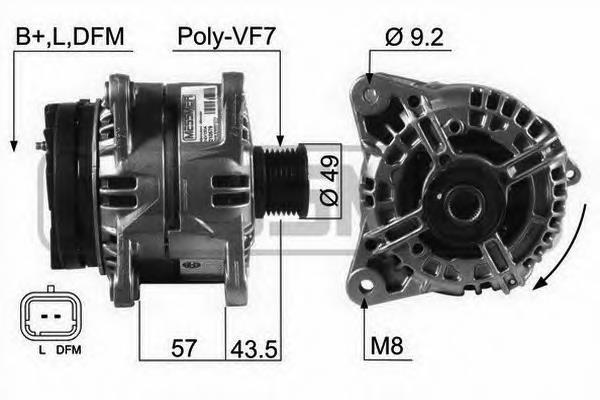 Gerador 4434149 Opel