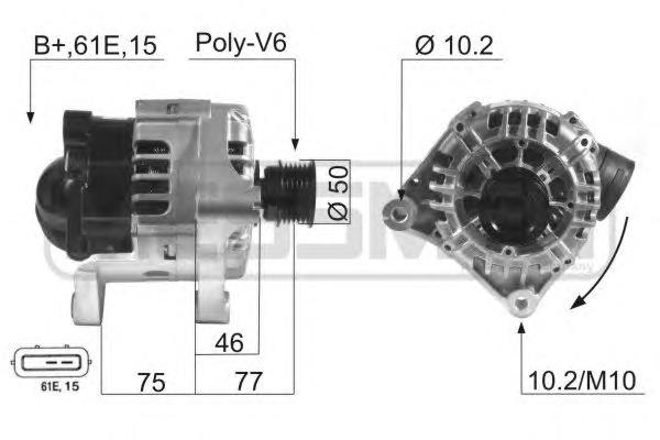 Gerador BMW 12317551253