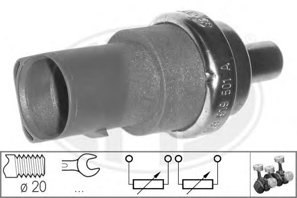 330496 ERA Sensor de temperatura do fluido de esfriamento