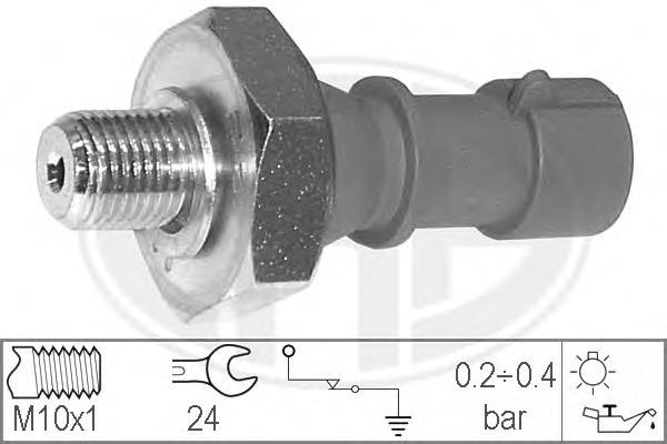 Sensor de pressão de óleo 6240261 Opel