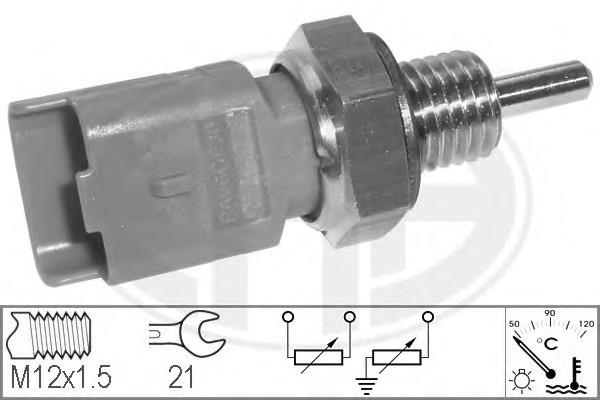 Compre 96310010 Peugeot/Citroen Sensor de temperatura do fluido de esfriamento