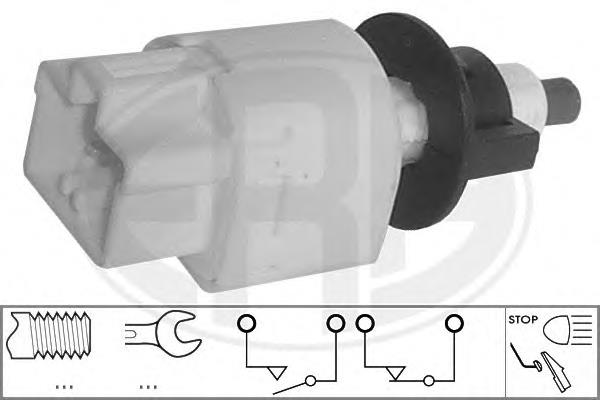 Sensor de ativação do sinal de parada 638162 Hans Pries (Topran)
