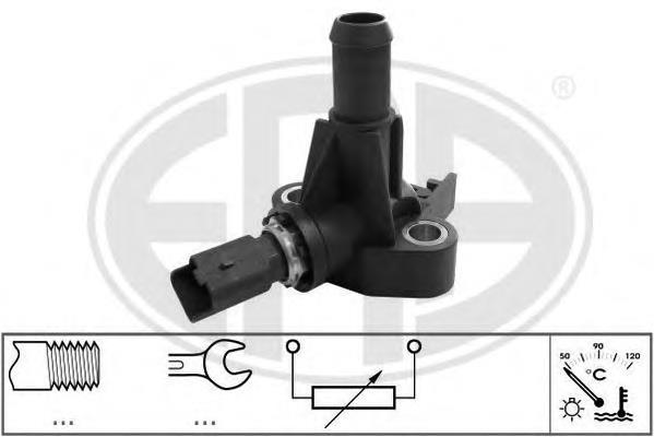 Sensor de temperatura do fluido de esfriamento 0071719393 Fiat/Alfa/Lancia