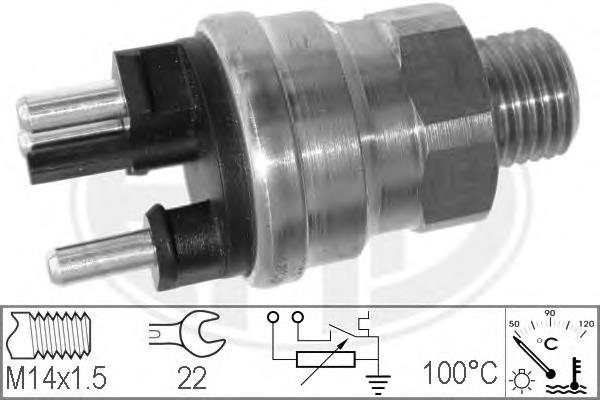 Compre A0065459124 Mercedes Sensor de temperatura do fluido de esfriamento (de ativação de ventilador do radiador)