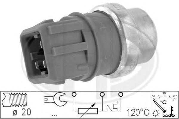 Sensor de temperatura do fluido de esfriamento Renault (RVI) 7700829427