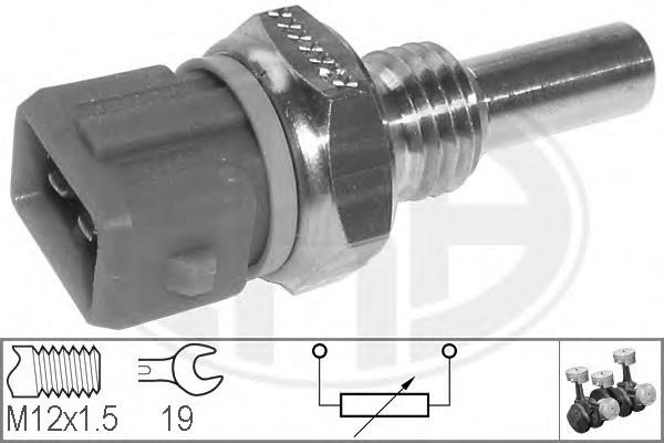 Sensor de temperatura do fluido de esfriamento 1920K9 Peugeot/Citroen