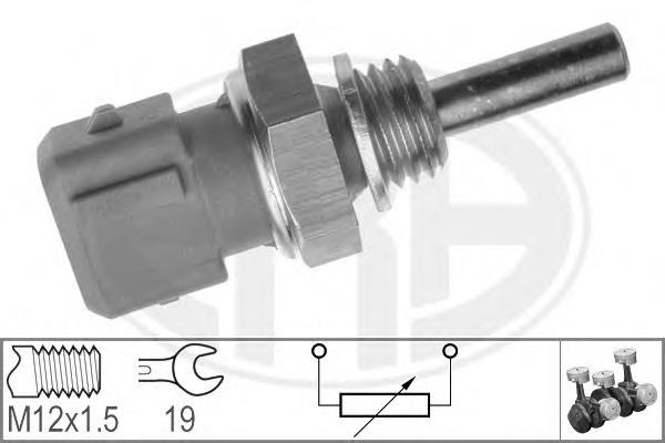 0905003 Metzger Sensor de temperatura do fluido de esfriamento