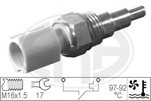Sensor de temperatura do fluido de esfriamento (de ativação de ventilador do radiador) ERA 330192 preço, a partir de 16,18 USD