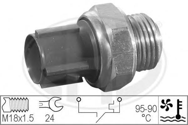 330193 ERA Sensor de temperatura do fluido de esfriamento (de ativação de ventilador do radiador)