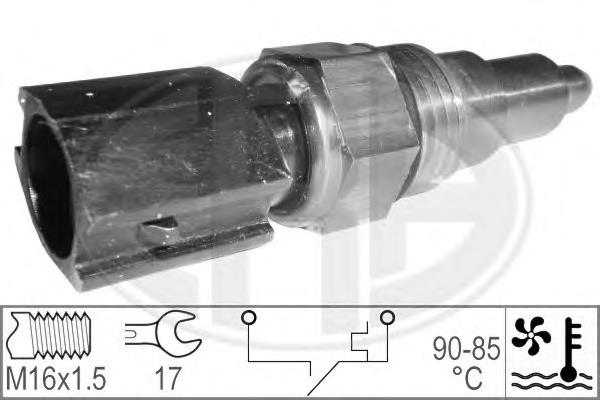 Sensor de temperatura do fluido de esfriamento (de ativação de ventilador do radiador) Mazda B6S718840