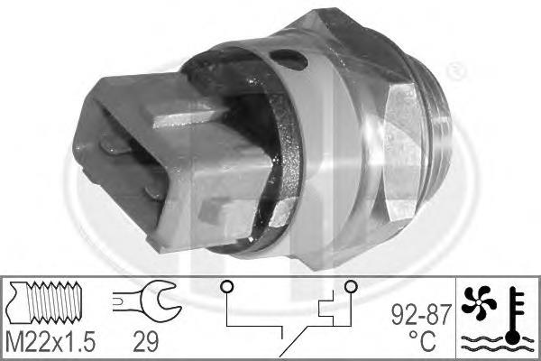 Sensor de temperatura do fluido de esfriamento (de ativação de ventilador do radiador) Angli 1636