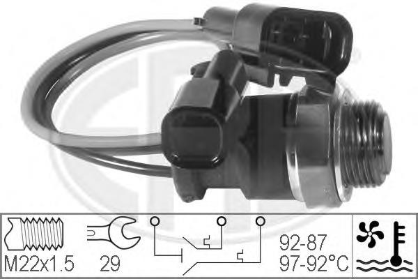 7576281 Fiat/Alfa/Lancia Sensor de temperatura do fluido de esfriamento (de ativação de ventilador do radiador)