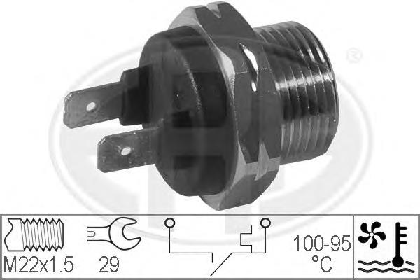 330168 ERA Sensor de temperatura do fluido de esfriamento (de ativação de ventilador do radiador)