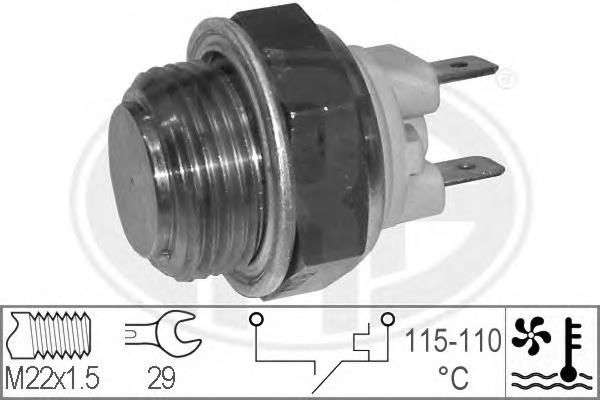 PRC3359 Land Rover Sensor de temperatura do fluido de esfriamento (de ativação de ventilador do radiador)