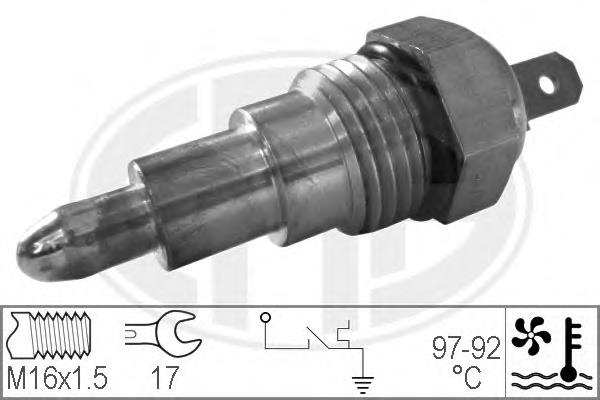 Sensor de temperatura do fluido de esfriamento (de ativação de ventilador do radiador) B30318840 Mazda