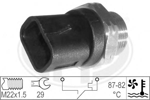 330178 ERA Sensor de temperatura do fluido de esfriamento (de ativação de ventilador do radiador)