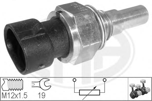 Sensor de temperatura do fluido de esfriamento 2134333 General Motors