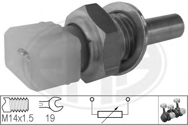 330115 ERA Sensor de temperatura do fluido de esfriamento, no dispositivo