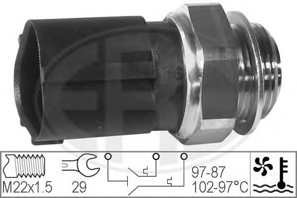 330230 ERA Sensor de temperatura do fluido de esfriamento (de ativação de ventilador do radiador)