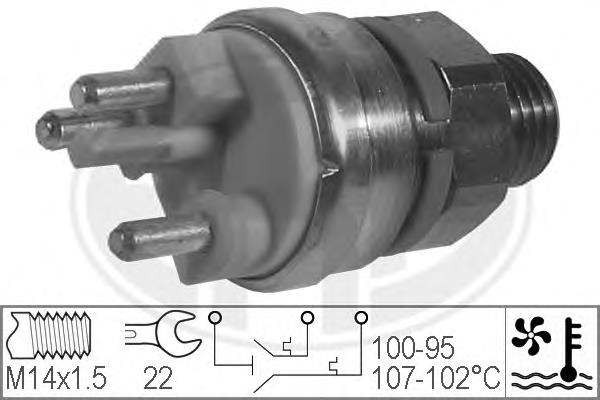 0065454224 Mercedes Sensor de temperatura do fluido de esfriamento (de ativação de ventilador do radiador)