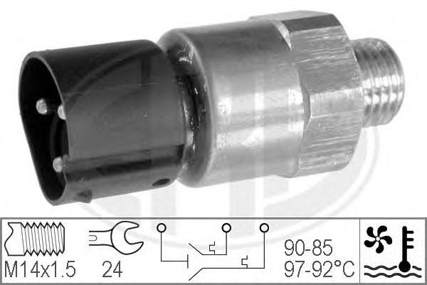 Sensor de temperatura do fluido de esfriamento (de ativação de ventilador do radiador) ERA 330208 preço, a partir de 19,76 USD