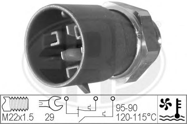 330223 ERA Sensor de temperatura do fluido de esfriamento (de ativação de ventilador do radiador)