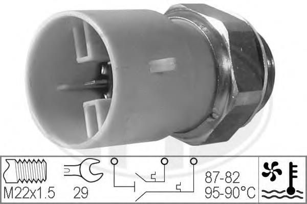 Sensor de temperatura do fluido de esfriamento (de ativação de ventilador do radiador) ERA 330218 preço, a partir de 16,58 USD