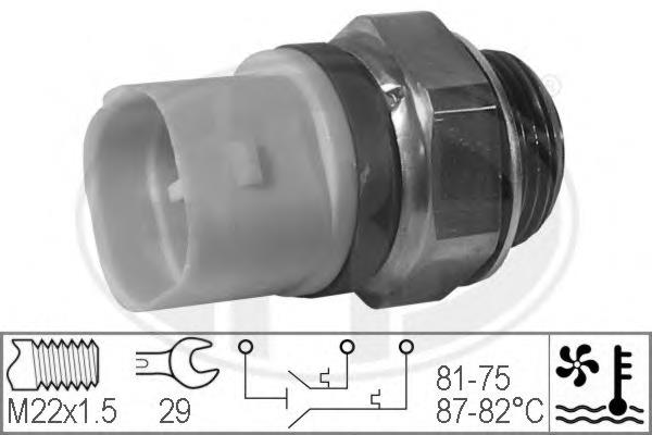 330222 ERA Sensor de temperatura do fluido de esfriamento (de ativação de ventilador do radiador)