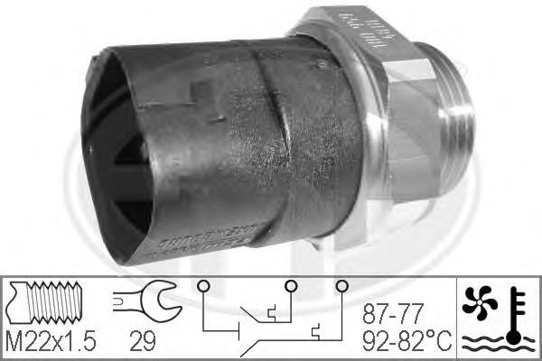 330283 ERA Sensor de temperatura do fluido de esfriamento (de ativação de ventilador do radiador)