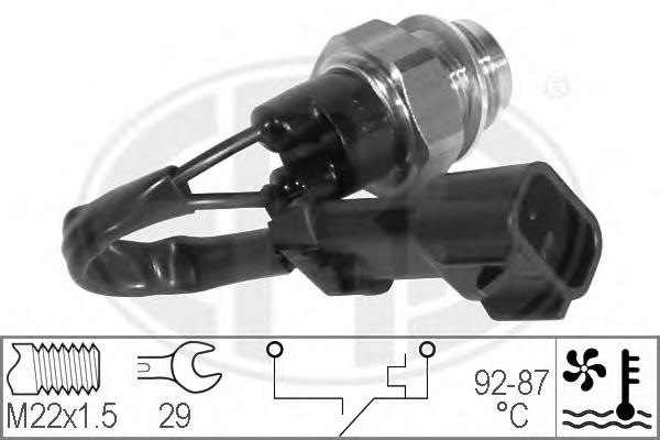 Sensor de temperatura do fluido de esfriamento (de ativação de ventilador do radiador) 82436409 Fiat/Alfa/Lancia