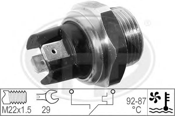 Sensor de temperatura do fluido de esfriamento (de ativação de ventilador do radiador) VAG 823959481F