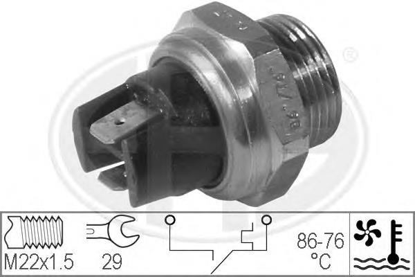 Sensor de temperatura do fluido de esfriamento (de ativação de ventilador do radiador) Fiat/Alfa/Lancia 0060506988