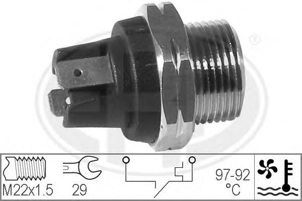 Sensor de temperatura do fluido de esfriamento (de ativação de ventilador do radiador) VAG 113095070
