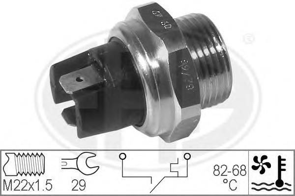 Sensor de temperatura do fluido de esfriamento (de ativação de ventilador do radiador) ERA 330266