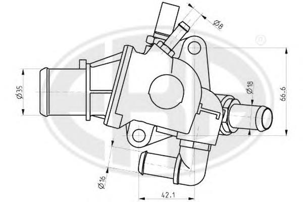 Termostato 0060653946 Fiat/Alfa/Lancia
