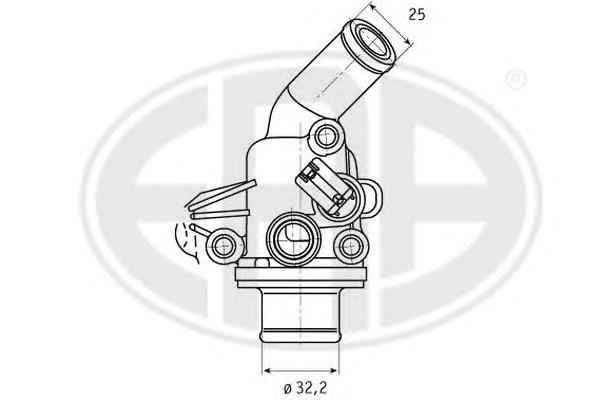 Compre A6682030075 Mercedes Caixa do termostato