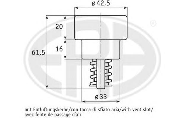 30304 Metalcaucho Termostato
