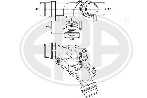 Termostato 28020041022 Continental/Siemens