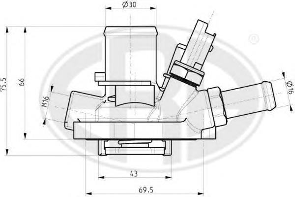 Termostato Fiat/Alfa/Lancia 55208964 preço, a partir de 27,41 USD