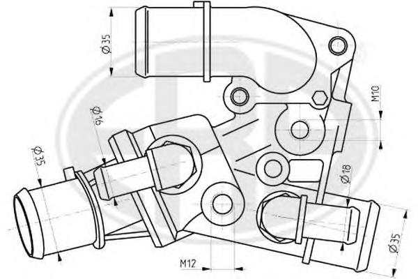 Termostato Fiat/Alfa/Lancia 46459502 preço, a partir de 62,00 USD