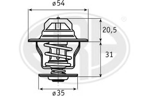 30883 Metalcaucho Termostato