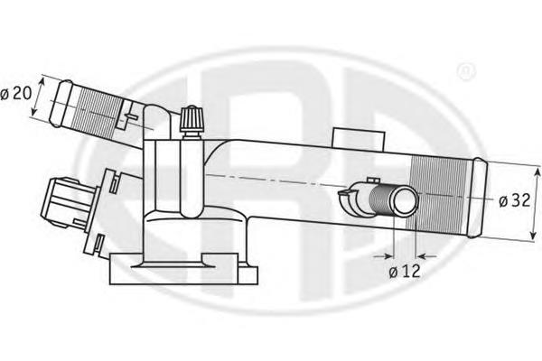Caixa do termostato Renault (RVI) 11060BN700 preço, a partir de 21,65 USD