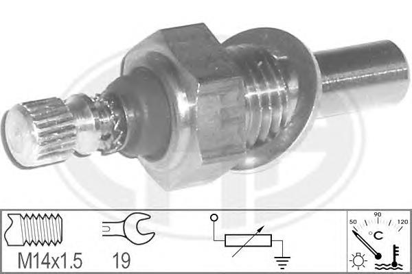 0015422317 Mercedes Sensor de temperatura do fluido de esfriamento