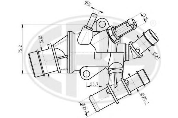 Caixa do termostato Magneti Marelli 352317101390 preço, a partir de 61,08 USD