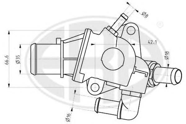 Compre 0060653946 Fiat/Alfa/Lancia Termostato