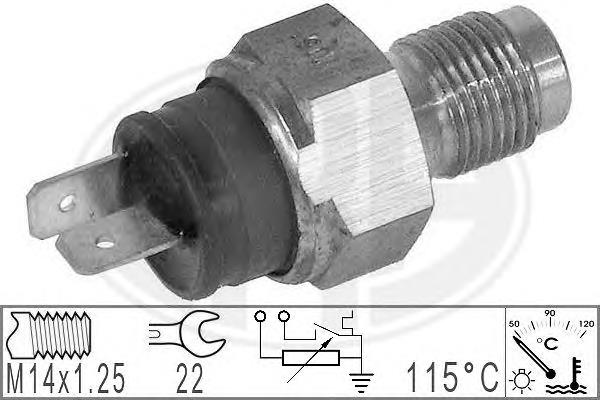 1920Y7 Peugeot/Citroen Sensor de temperatura do fluido de esfriamento